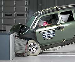 Honda Element Crash Test